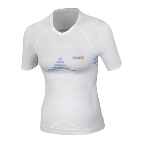 X-BIONIC Energizer Shirt S/S Women White/Sky Blue