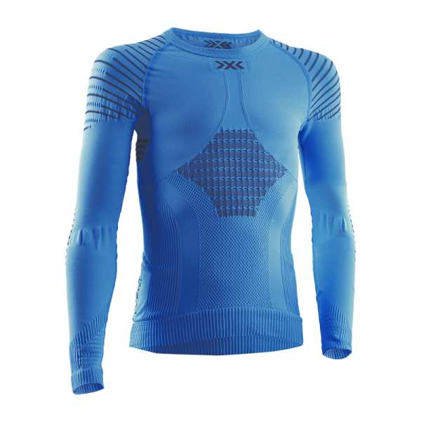 X-BIONIC INVENT 4.0 Shirt Round Neck L/S JR Teal Blue/Anthracite